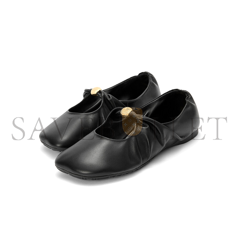 L0ew* pebble soft ballerina in nappa lambskin l815466x46